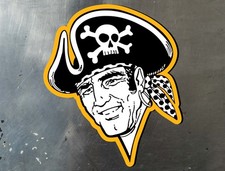 Pittsburgh Pirates Throwback All Weather UV Safe Glossy Vinyl Decal / Sticker picture