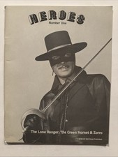 EXTREMELY RARE Vintage 1958 HEROES No. 1 Zorro Guy Williams Disney Magazine picture