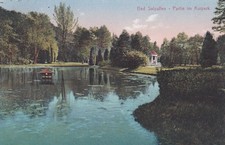 1933 Postcard German Reich Bad Salzuflen Lot in the Kurpark Panorama Landscape picture