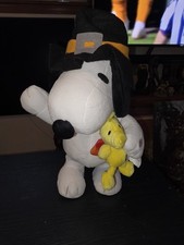 Snoopy & Woodstock Dancing Plush, Thanksgiving Pilgrim, Peanuts WORKS picture