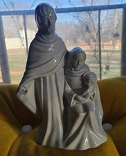 Vntg Ceramic Figurine Holy Family 12