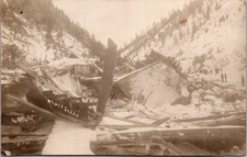 RPPC 1910 Snow Slide Avalanche Ruins Mace Idaho ID Postcard XA22 picture