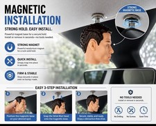 Fun Magnetic Mini Head Tesla Figurine | Car Interior Ornament | Mode3/YL/Y/S picture