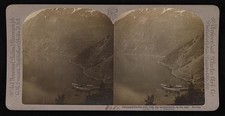 Photo:Geirangerfjord Norway 1906 Mountainside Viewboat Fjord Landscape picture