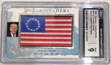 DONALD TRUMP 2020 DECISION TRADING CARDS WORLD LEADERS FLAG PATCH #WL42 CGC 9 picture
