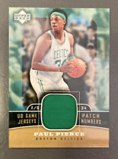 PAUL PIERCE 2004-05 UD GAME JERSEY PATCH NUMBER picture
