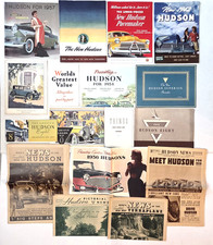 Vintage Hudson Automobile Sales Brochure Literature Lot 17 Pc 1950s Dealer Books picture
