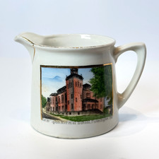 FARMINGTON - Normal School - MAINE ME Antique Souvenir China TRINKET CREAMER picture