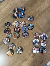 Vintage 80s Rock Band Pinback Button Lot of 25 Duran Duran Van Halen Ozzy picture