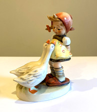 Hummel Goebel “Goose Girl” 47/0 TMK‑6 W. Germany Figurine Vintage 4.5” picture