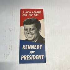 1960 JFK Kennedy for President Campaign Pamphlet New Leader for the 60’s Vintage picture