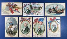 Washington SET 7 Patriotic Antique Postcards. PUBL:IAP. Artist:Clapsaddle #51646 picture
