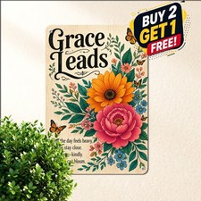 vintage inspirational god all things tin metal signs picture
