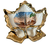 SPRINGFIELD MA Massachusetts MUNICIPAL  Souvenir ANTIQUE TRINKET DISH ASHTRAY picture