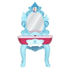 Disney Frozen Crystal Kingdom Vanity Mirror Light Sounds Dresser Beauty Station picture