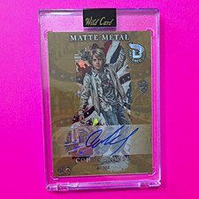 Wild Card Matte Metal 2026 Cole Sprouse Hard Signed Auto Tru 1/1 MMEBOC4-CSA picture