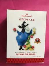 Hallmark Keepsake Ornament 2013 Decking the Broom limited Looney Tunes witch EUC picture
