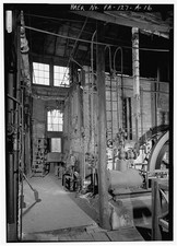 Photo:Boiler Room Steam Engine Line Shaft 1900s Industrial Interior picture