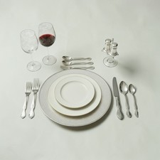 Spode Blue Room 5-Piece Place Setting | 18/10 Stainless Steel Fork Spoon Knife picture