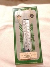 VINTAGE TRANSPORTATION ADVERTISING LUCKY PENNY MIRROR THERMOMETER 1950s USA RARE picture