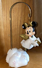 Disney Minnie Angel on Stand Ornament Snowflake White picture