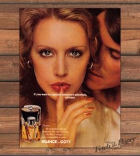 Nuance by Coty Whisper Capture Attention Close Up Couple Print Ad 1978 1970s picture
