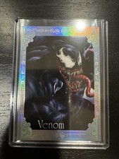 2016 Marvel Masterpieces VENOM (13/25) RED CANVAS GALLERY CARD, #100 - Jusko picture