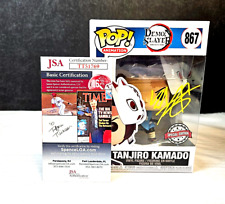 Funko pop Demon Slayer Tanjiro Kamado #867 Signed JSA picture