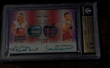 2011 BENCHWARMER HOT 4 TEACHER PET MONACO & UNDERWOOD DUAL SWATCH AUTO BGS 9.5 picture
