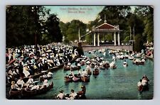 Detroit MI-Michigan, Band Pavilion, Belle Isle, Antique, Vintage Postcard picture