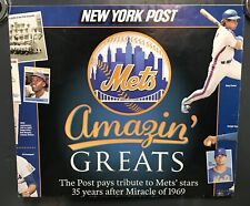 NEW YORK METS, 2004 POSTER AMAZIN' GREATS METS STARS 1969 MIRACLE METS, NY POST picture