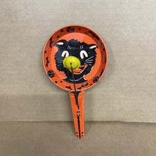 Vintage 1950s Halloween Tin Litho Clapper Noisemaker Life Of The Party picture