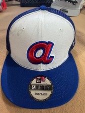 New Era 59FIFTY Atlanta Braves MLB Fitted Cap White Blue Snapback picture