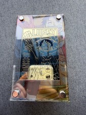 One Piece Mugiwara Store Monkey D. Luffy Japanese Limited Premium Metal Plate picture
