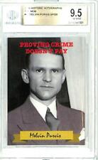 2016 Historic Autographs The Mob #60 Melvin Purvis SP /20 FBI Card BGS 9.5 9708 picture