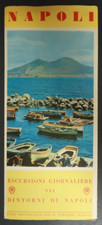 Napoli Daily Excursions In The Surrounding Naples Travel Souvenir Pamphlet picture