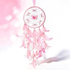Dream Catcher for Girls,Pink Wall Decor,Decorative Box with Raffia picture