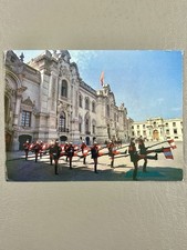 Peru Lima Government Palace Guard Change Posted Postcard Amazon River Story picture