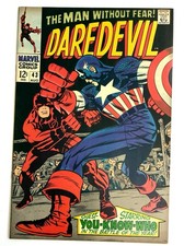 Daredevil #43 1968 6.0 F π 1st Battle Daredevil Vs Captain America picture