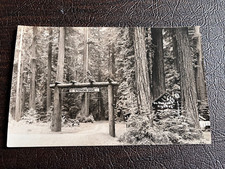 RPPC Redwood Highway California Entrance to Stephen's Cove - 1920s era picture