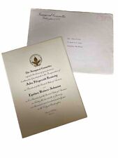 VINTAGE 1961 PRESIDENT JOHN F KENNEDY INAUGURATION INVITATION  w/ ENVELOPE picture