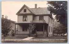 Antique New York Postcard BELMONT Two Story House Residence 1910 RPPC picture