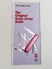 Vintage 1989 Victorinox Knife Promo Brochure Color Pics Excellent Condition picture