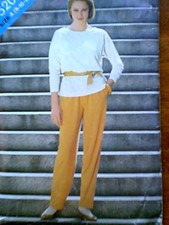 BUTTERICK 5205 MISSES EASY PULLOVER TOP & TAPERED PANTS PATTERN SIZE 8 10 12 picture
