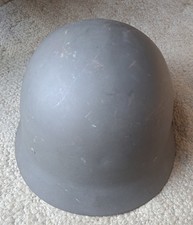 Vtge Swedish Army M26 Steel Combat Helmet (56-60) W/Original 1960s Liner System picture
