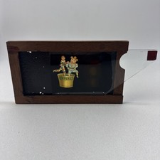 Antique Victorian Magic Lantern Slip Slide CAPERS Harlequin Clown Pantomime picture