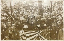 NY Rochester 1911 President William Taft Event Large Crowd & Police RPPC COPY picture