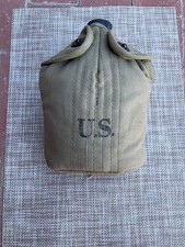 US GI WWII 1943 DATED PARATROOPER COVER ENAMEL CANTEEN AND CUP NOS. picture