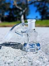 Turbine Perc 14mm 45° Premium Dry Ash Catcher Tobacco Water Pipe Bong Bubbler picture
