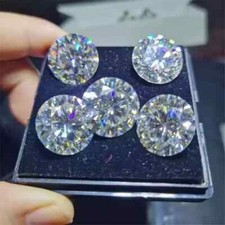 2 Ct Size 5 Pcs Natural Round Cut White Diamond D Grade VVS1 + 1 Free Gift picture